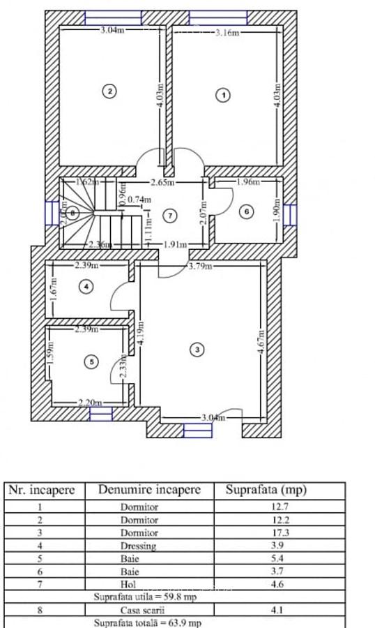 Casa 5 camere 123mp | 0 comision | Otopeni Ana Aslan | mobilat utilat - 20