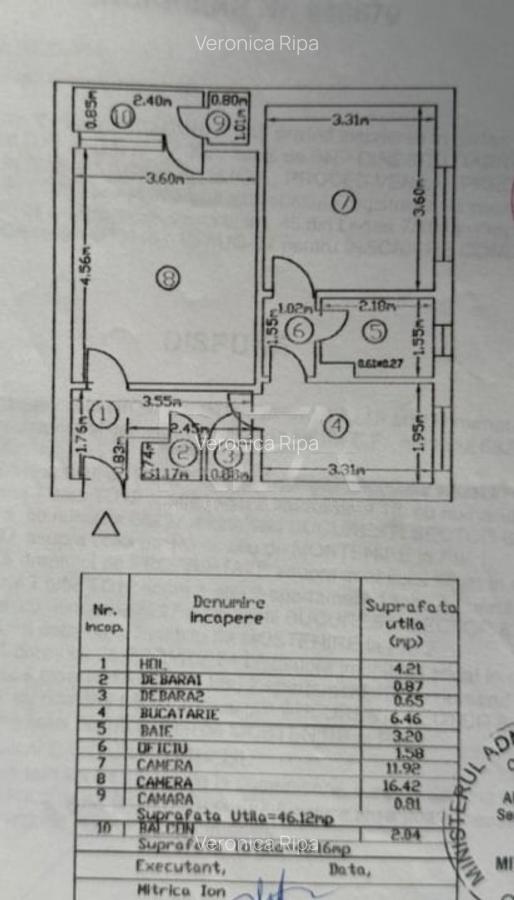 Apartament 2 camere, et 2/10- Drumul Taberei - 10
