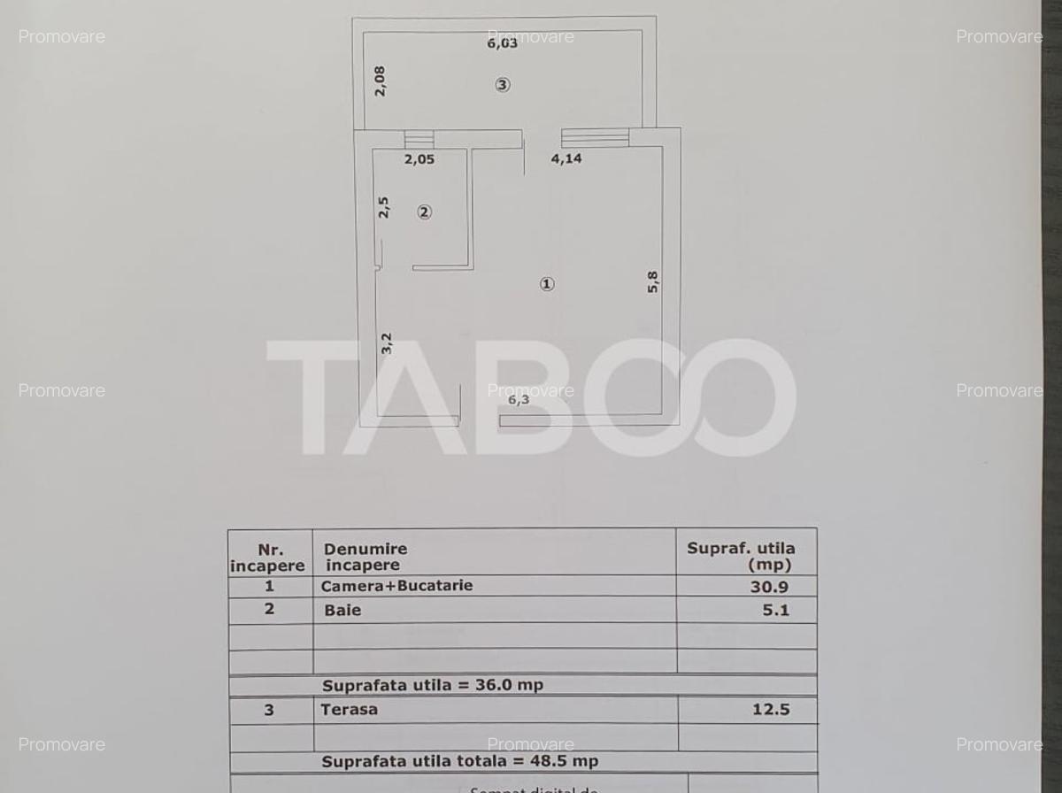 Studio de vanzare 36mp utili + terasa 12 mp la pret de DEZVOLTATOR - 1