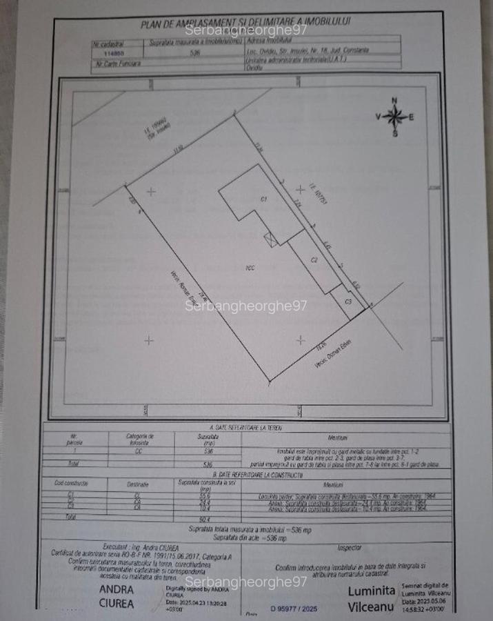 Teren intravilan, 536 mp, cu casa demolabila, oras Ovidiu - 4