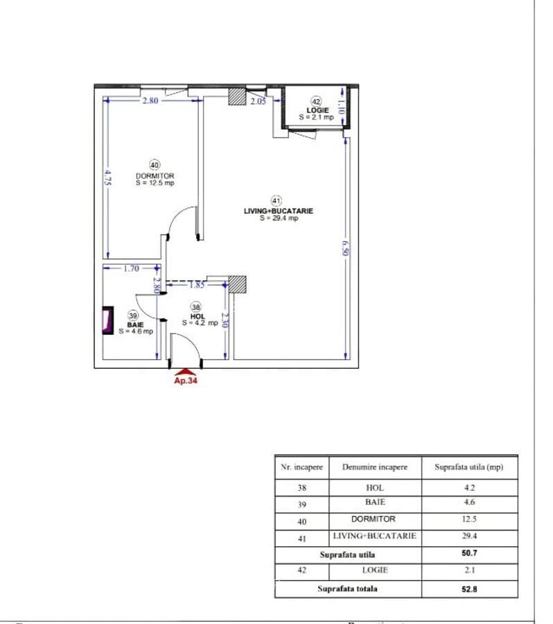 Apartament  de vânzare 2 camere Campeador City - 13
