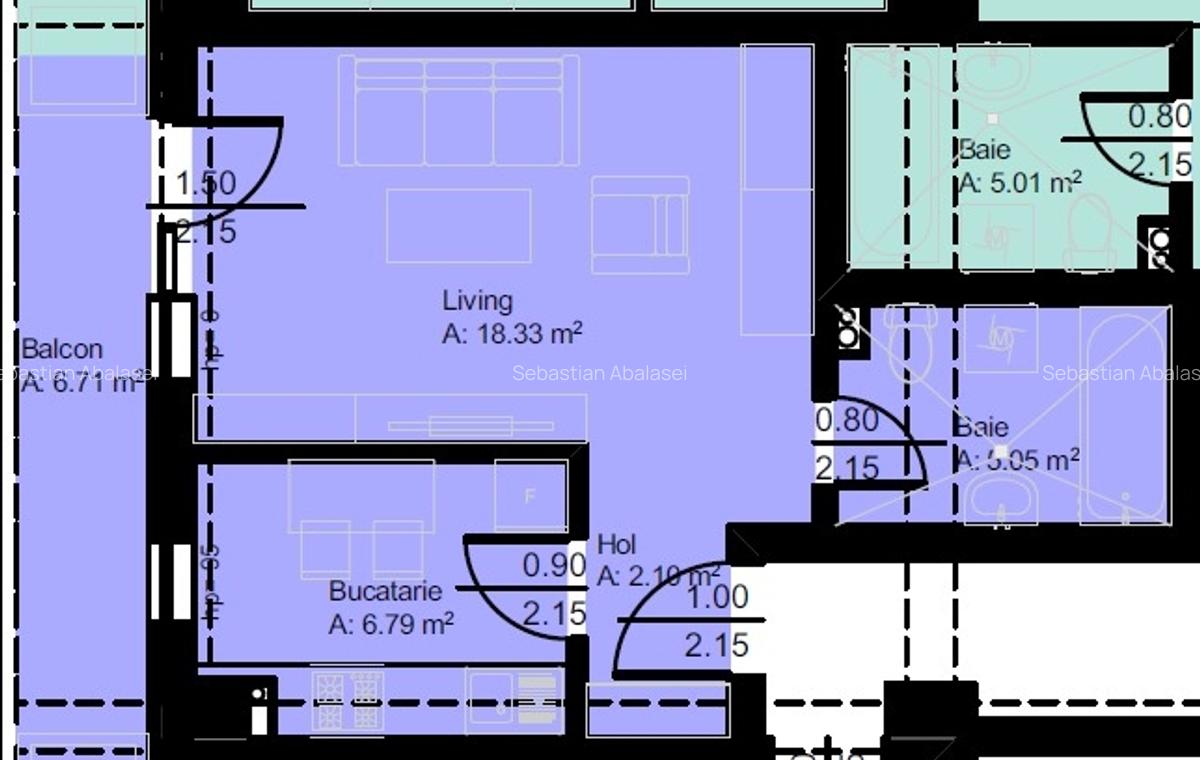 Apartament 1 camera-Nicolina la bld,prima statie,et 4/10,pret cu Tva  cod:150377 - 7