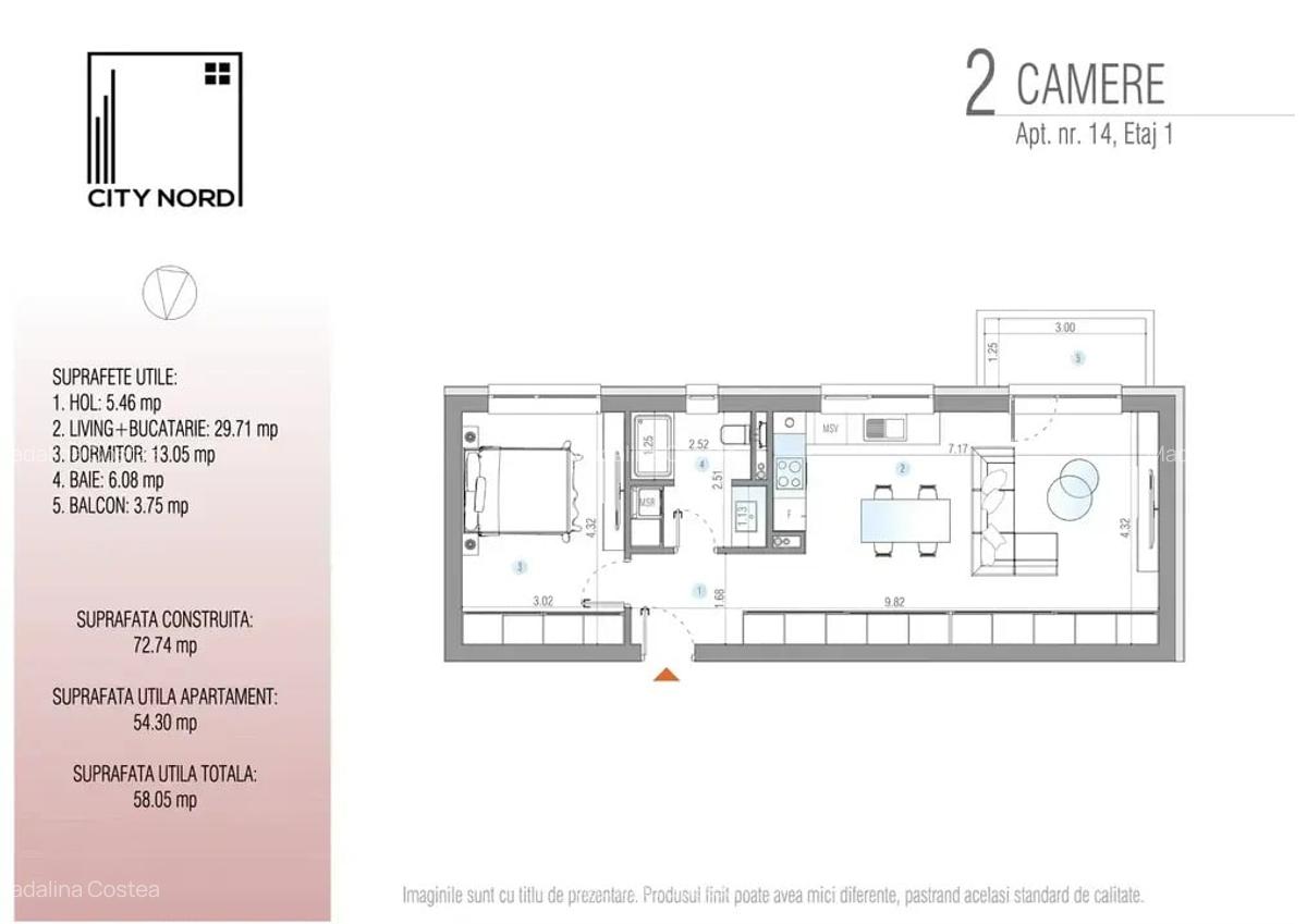 2 camere Premium- Confort și calitate în noul Boutique CITY NORD - 5