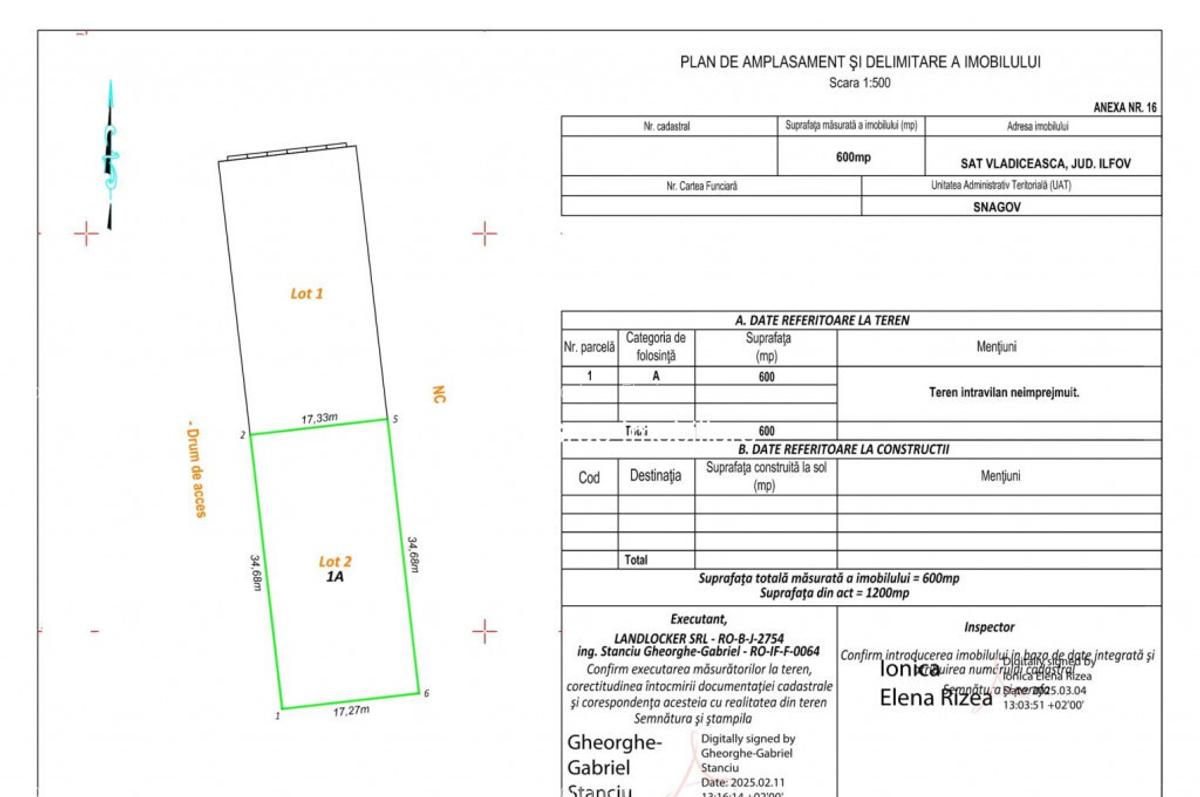 Teren cu poten?ial Snagov- Vladiceasca - 2