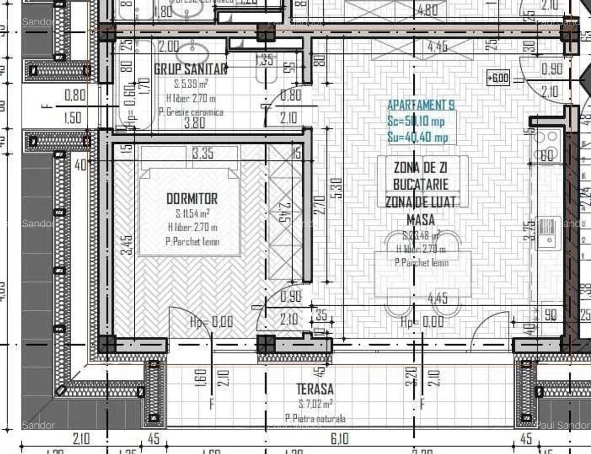 Apartament cu 2 camere in zona Baciu Regal - 2