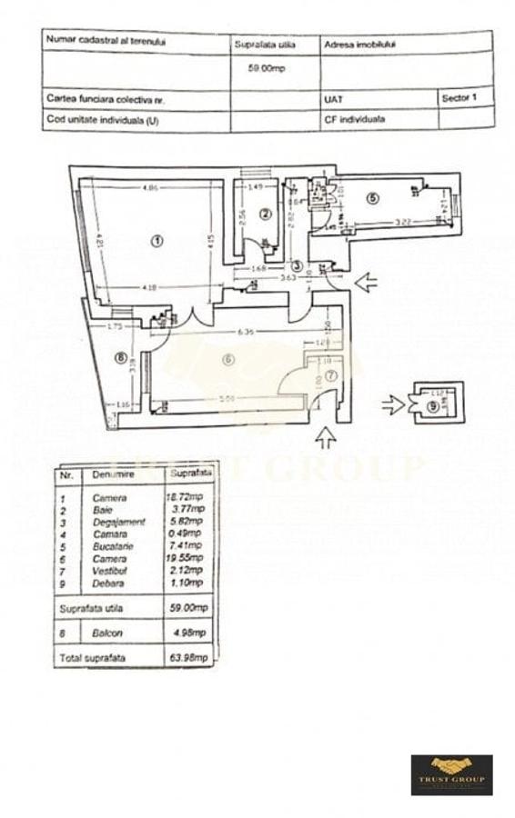 Apartament 2 camere Dorobanti Romana | fara risc sau urgenta | imobil cu lift - 12