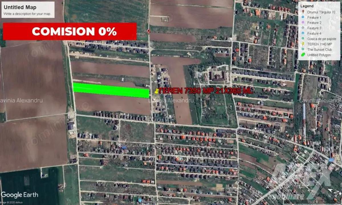 Teren intravilan 14700mp | 42X360 | Toate utilitatile | Zona Domnesti - 1