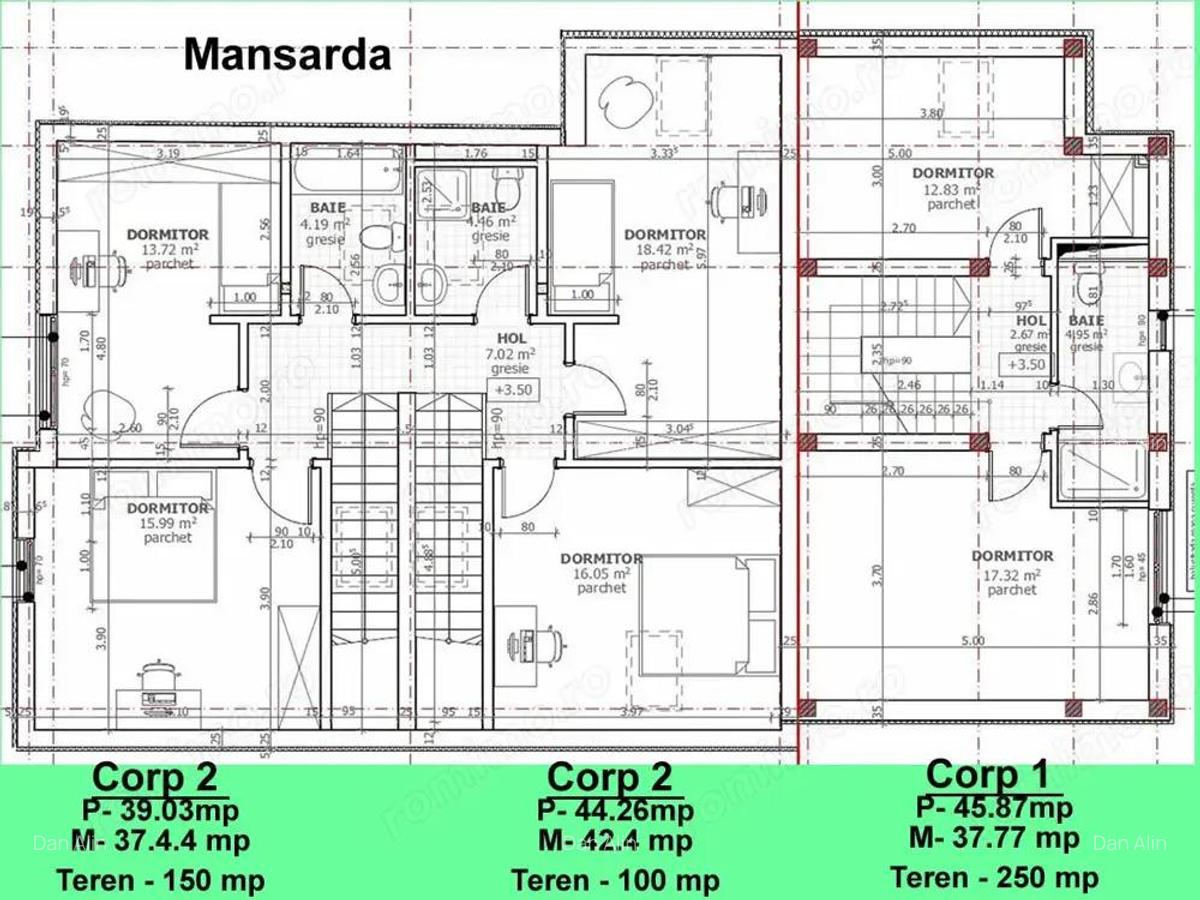 Circumvalatiunii-Cetatii - Spatii in Triplex suprafete intre 75mp -250mp - 2