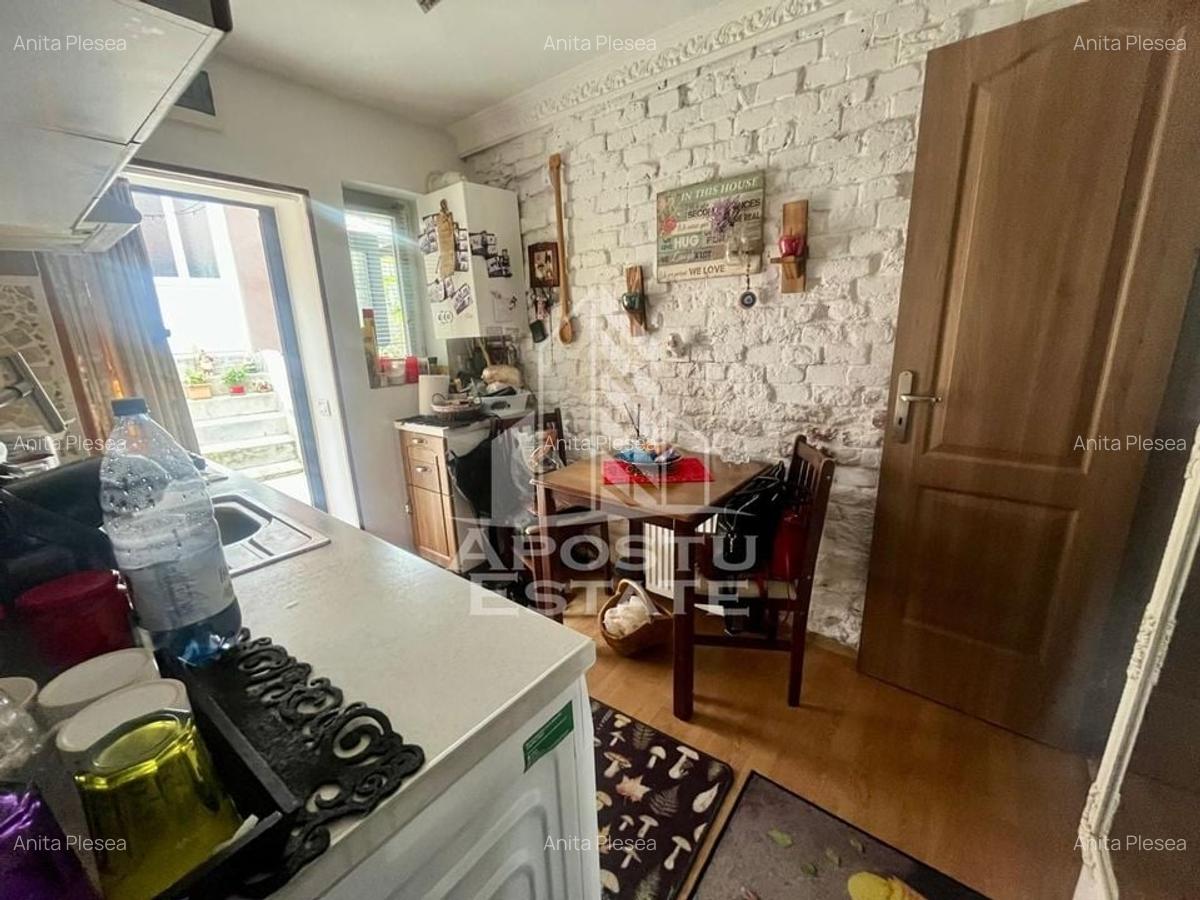 Apartament 1 camera,curte comuna,centrala proprie,zona Saguna - 7