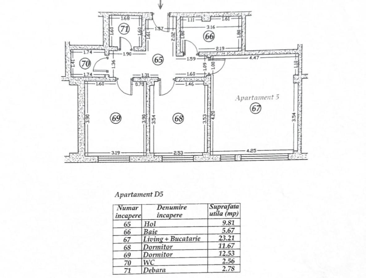 Apartament spatios 3 camere Dobroesti langa Profi City centrala 69 mp - 10