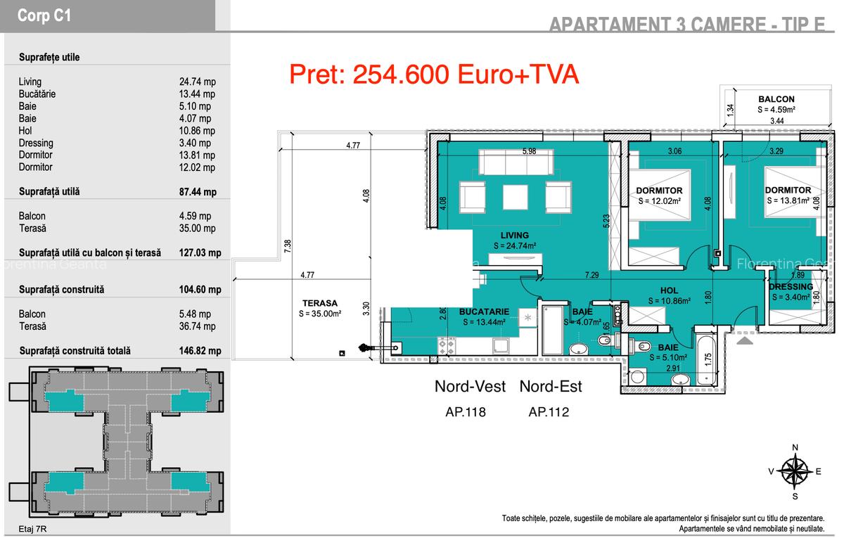 3 camere Rotar Park Residence-2-10min Metrou - 4