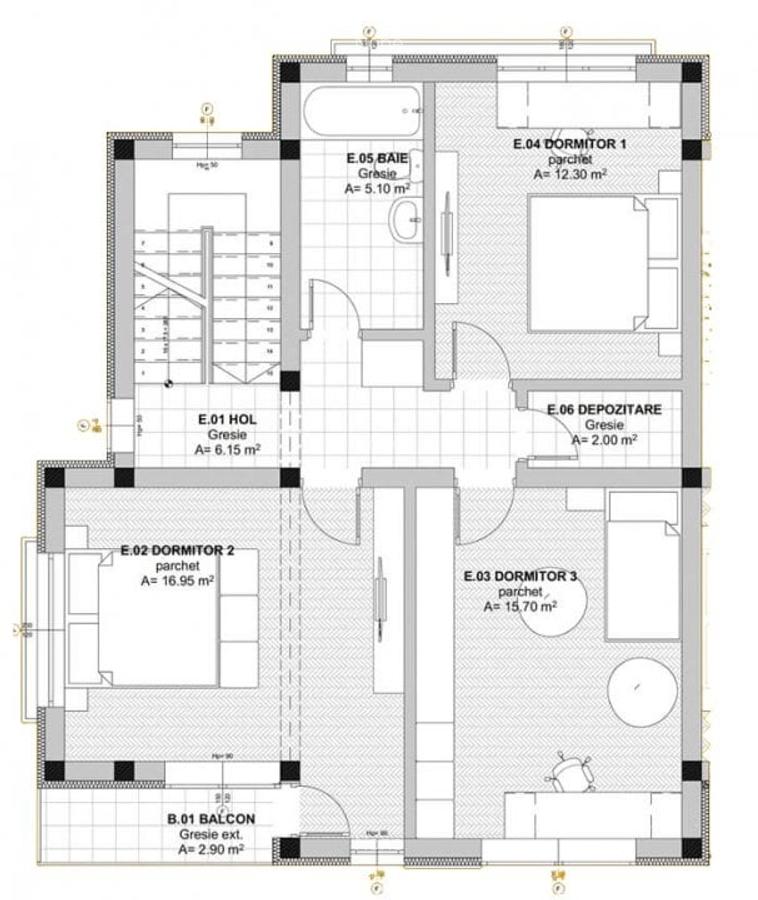 Casă cu 4 camere în Miroslava - 14