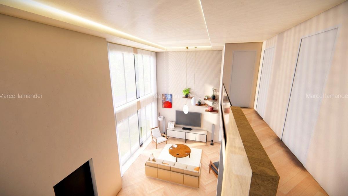 Proiect Rar – Vilă Spațioasă cu Living pe Două Niveluri - 4