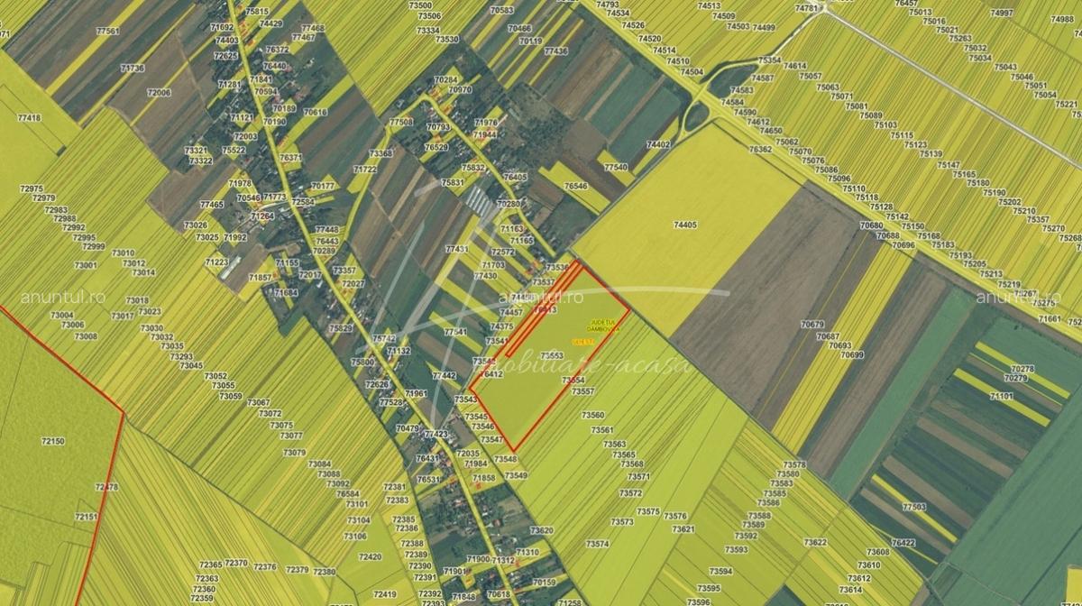 Dambovita Teren intravilan curti- constructii, industrial, Autostrada A1 - km 62 - 2