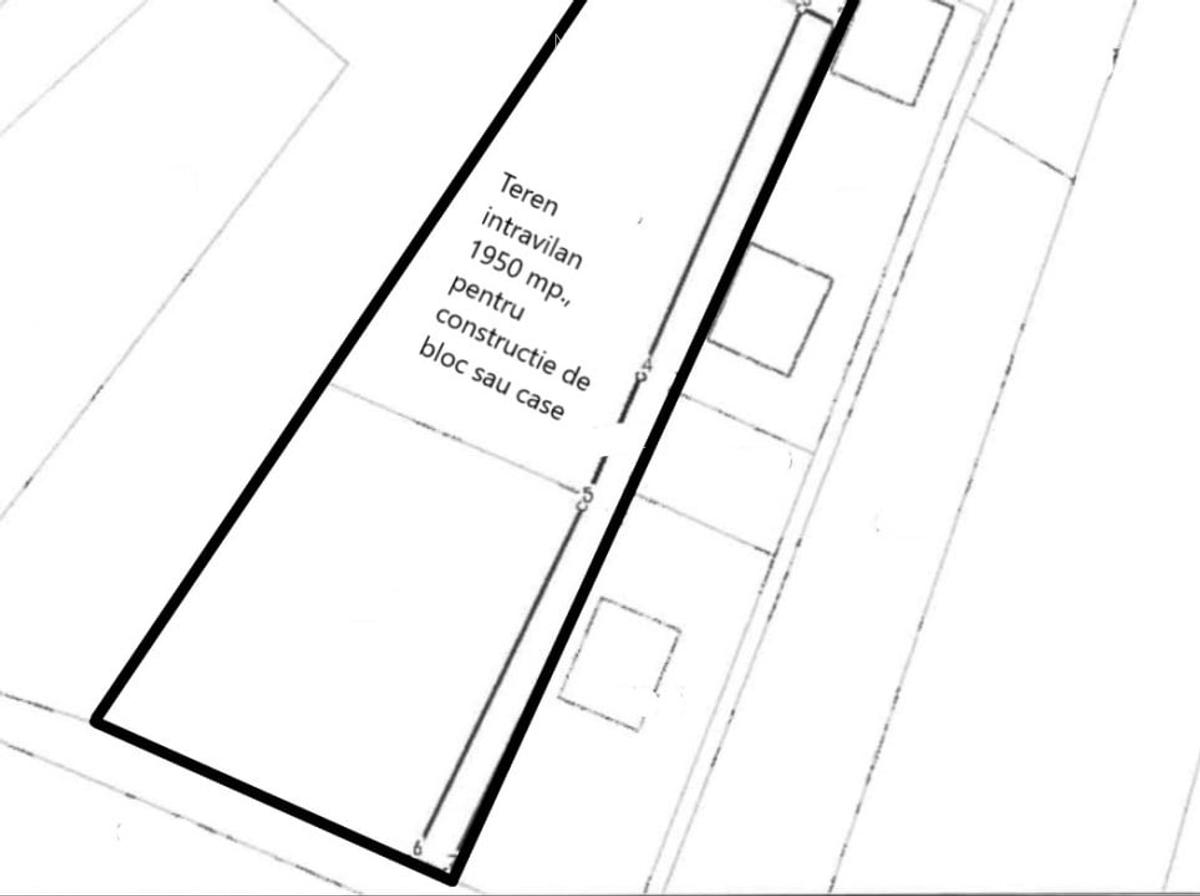 Teren intravilan in suprafata de 1950 mp, pretabil investitie, zona Campului - 1