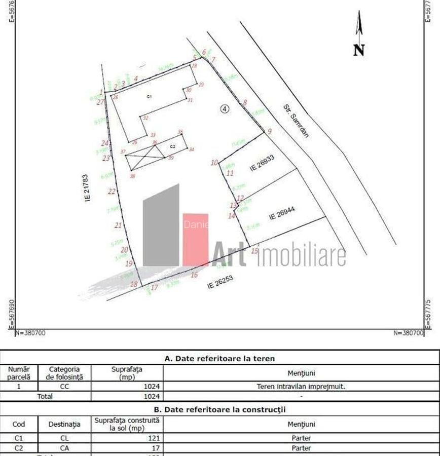 Teren 1024 mp+ casa din caramida in suprafa?a de 1... - 12