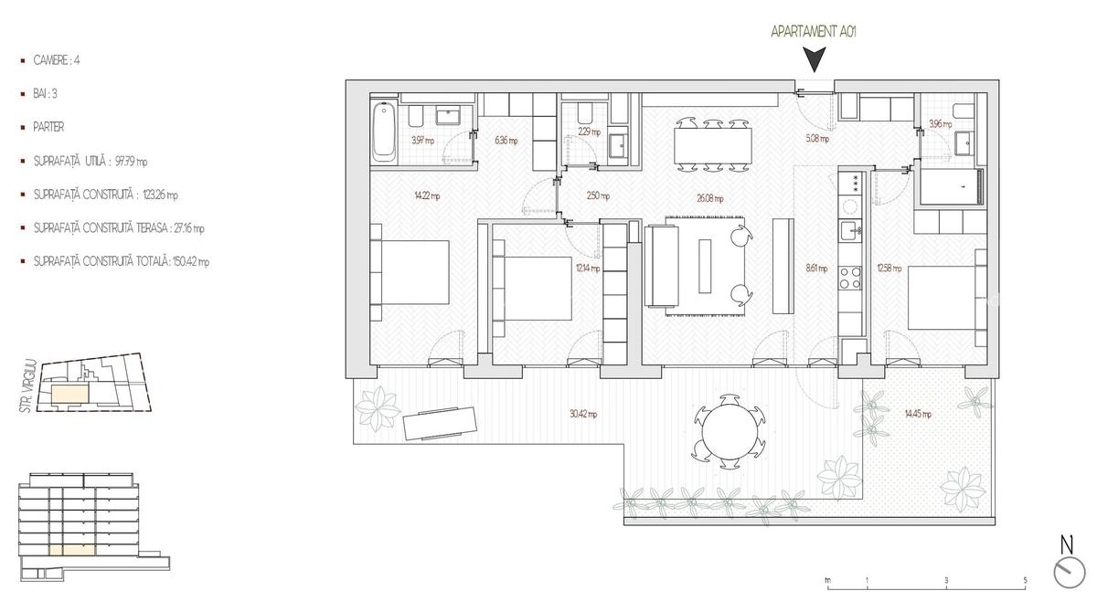 Apartament cu 4 camere decomandat în Cișmigiu - 10