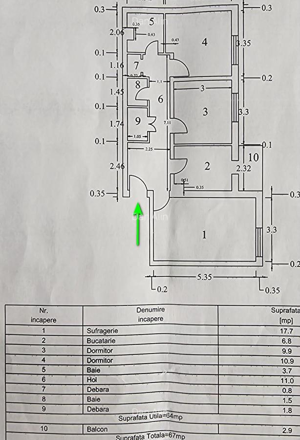 Ap 3 Cam Decomandat - Et1 - Zona Centrala - 3