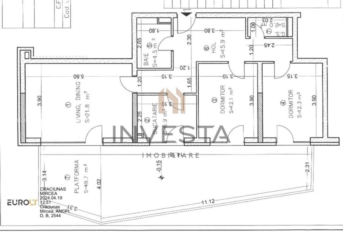 Apartament cu terasa de 49 mp/3 camere zona Baza sportiva Gheorgheni! - 12 Apartament cu terasa de 49 mp/3 camere zona Baza sportiva Gheorgheni! - 12