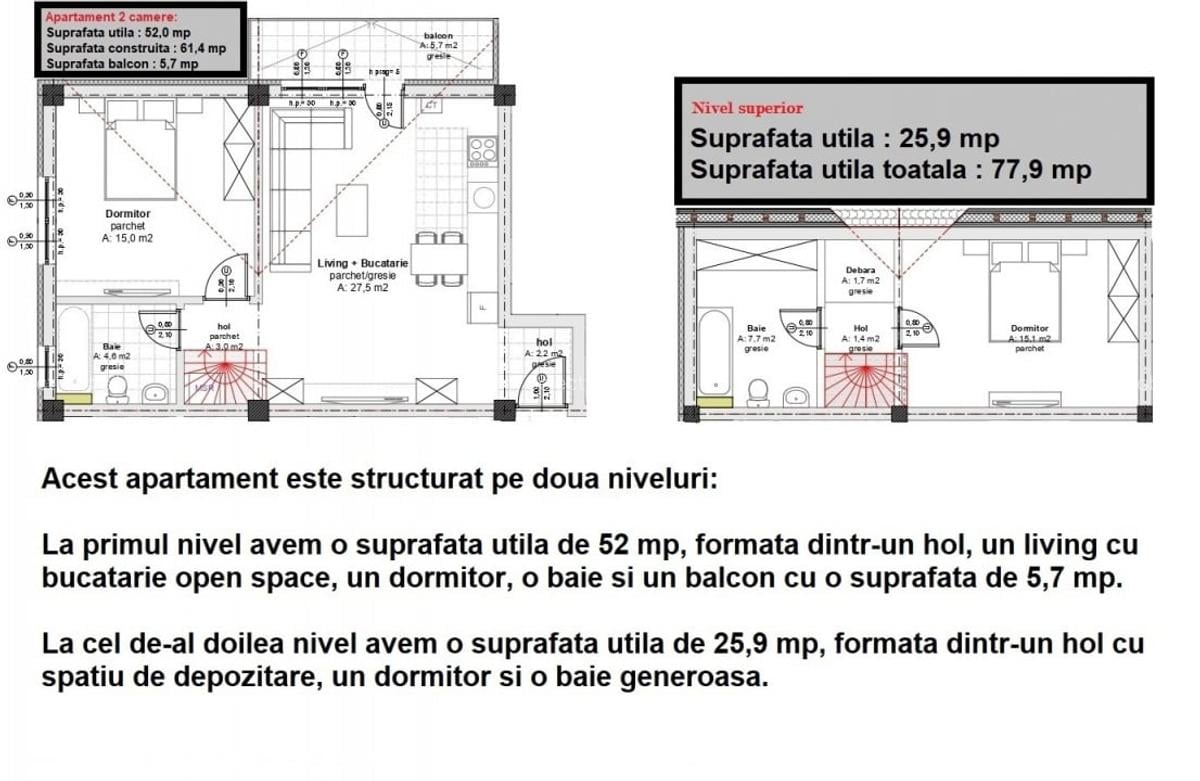 Apartament 3 camere \ posibilitate plata in rate - 3