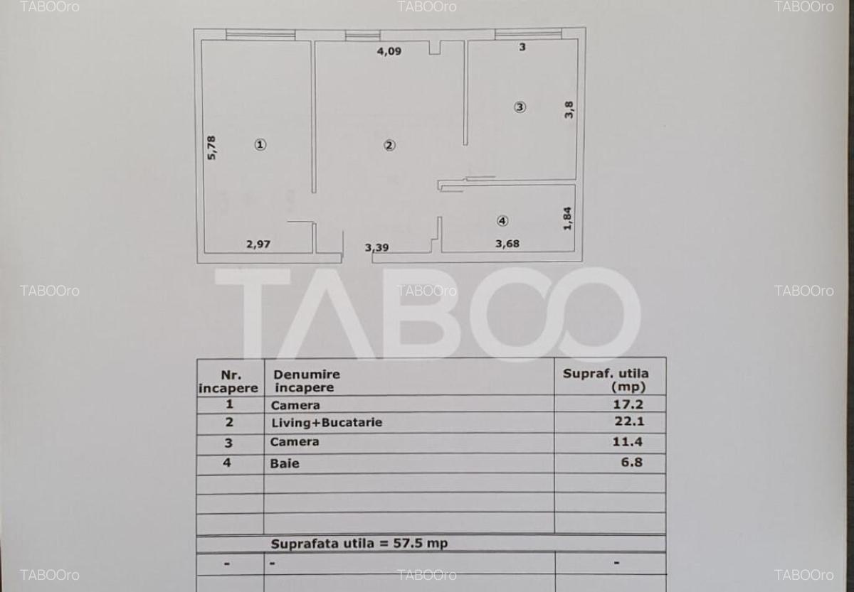 Apartament 3 camere 57 mp utili constructie noua 2025 - 1