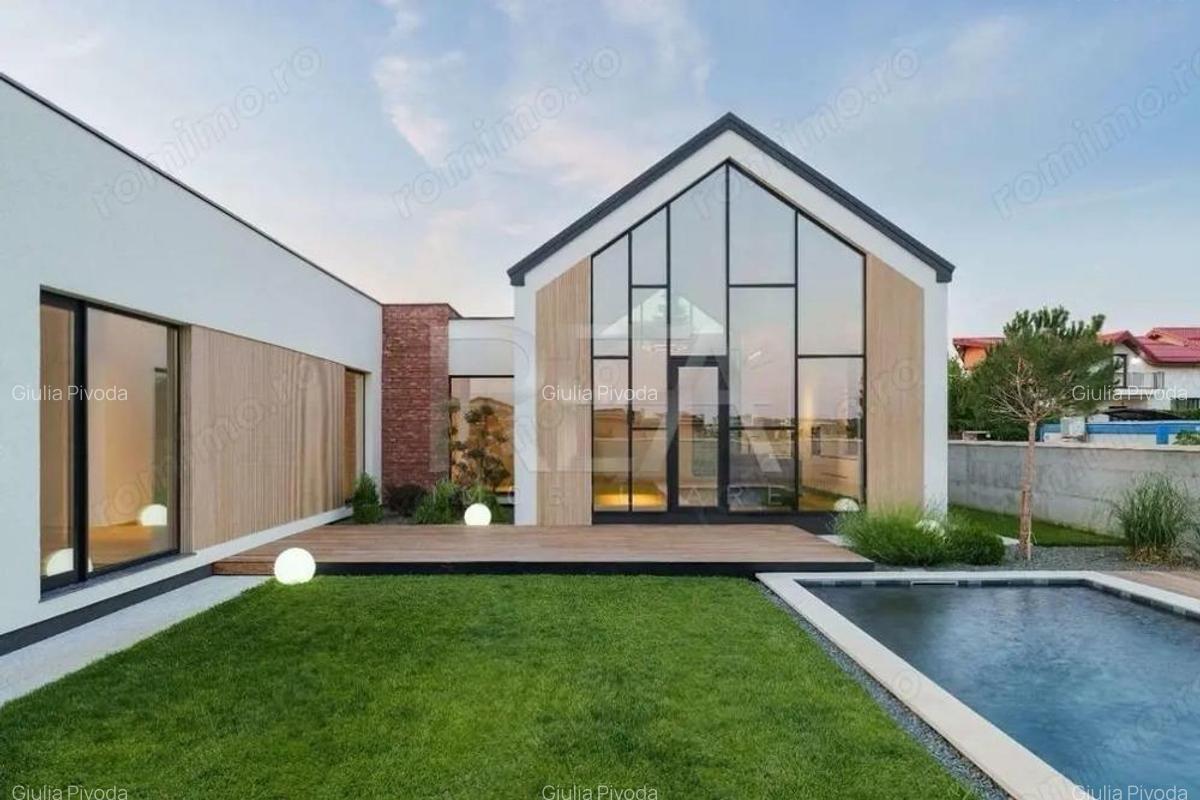 Vila Moderna pe Parter cu Design Minimalist ?i Piscina Privata - 8