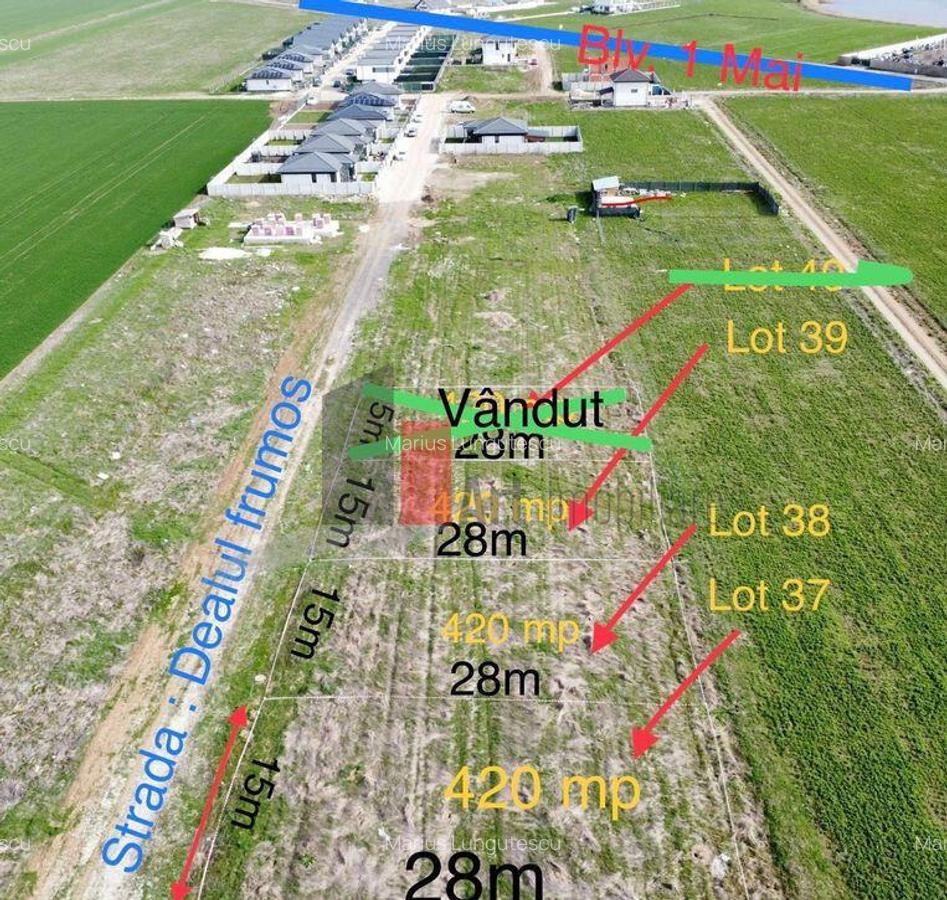 De vanzare 2 loturi de teren in comuna Berceni-Vidra - 1