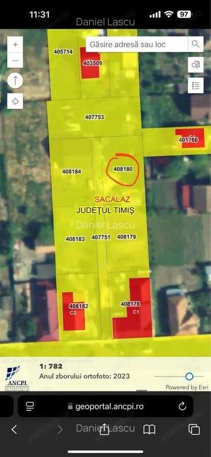 COMISION 0 | Teren intravilan | 505 mp | Zona Sacalaz - 1