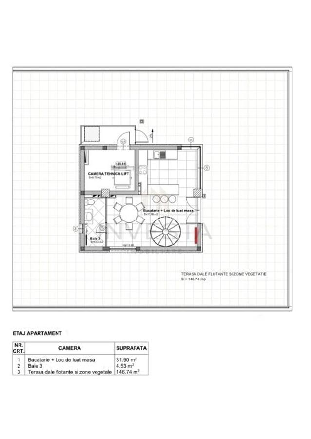Penthouse modern de 150 mp utili! + 2 Terase de 200 mp! - 20