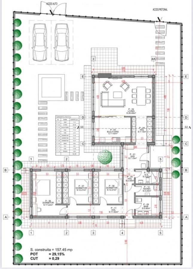 Casa individuala pe parter, teren 500mp, Cristian - 2