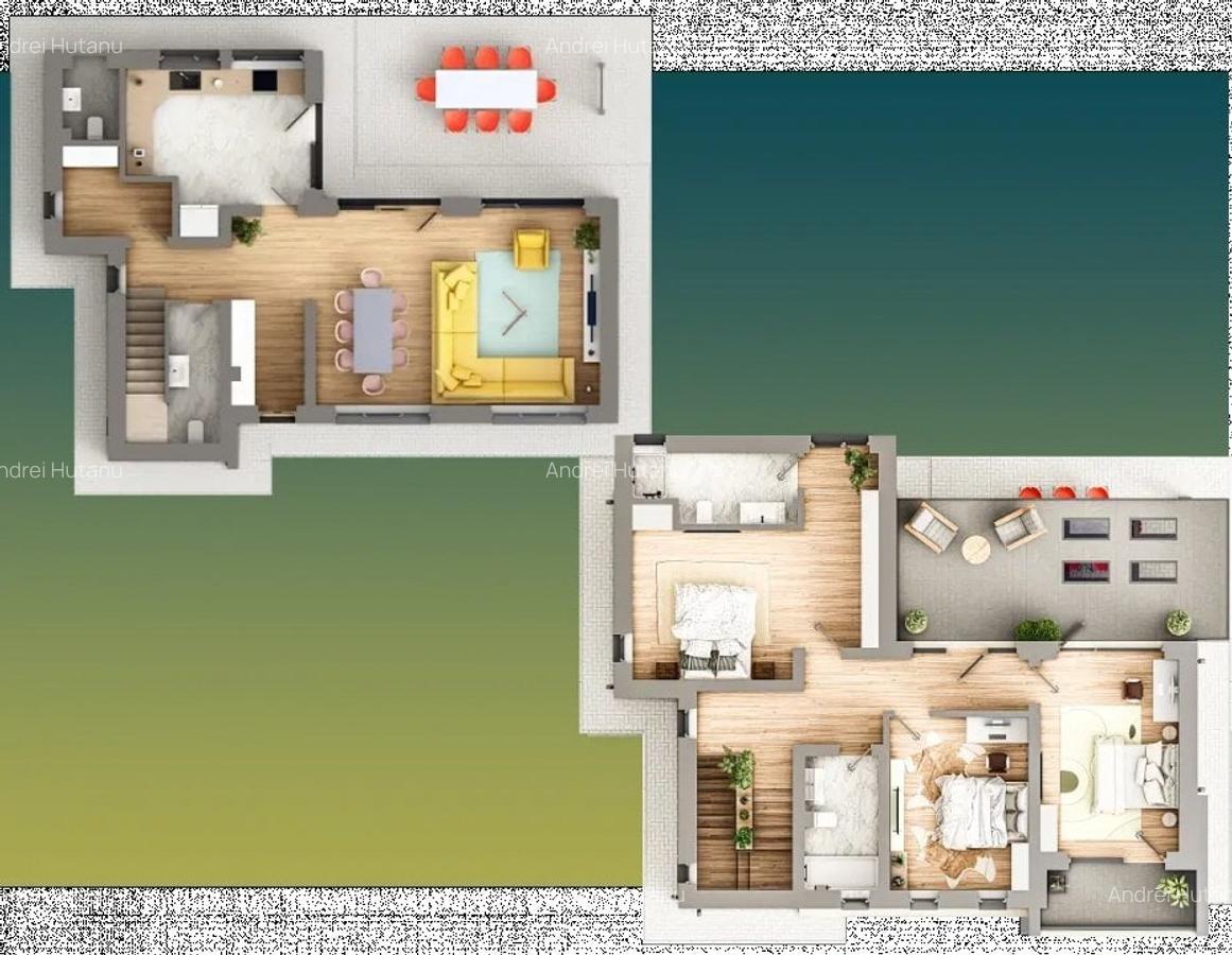 CASA CU 4 CAMERE GALATA , 145 MP UTILITI SI 380 MP DE TEREN - 16