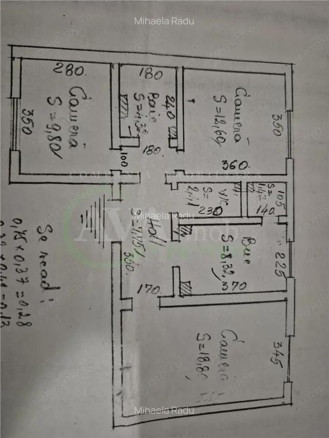 Apartament 3 camere decomandate Bistrita Lac parter,77000E - 8