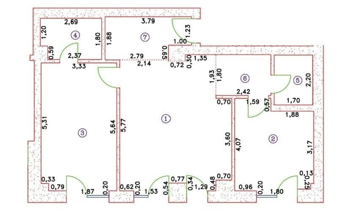 PARTER 3 CAMERE VANZARE CORTINA 126 - 7