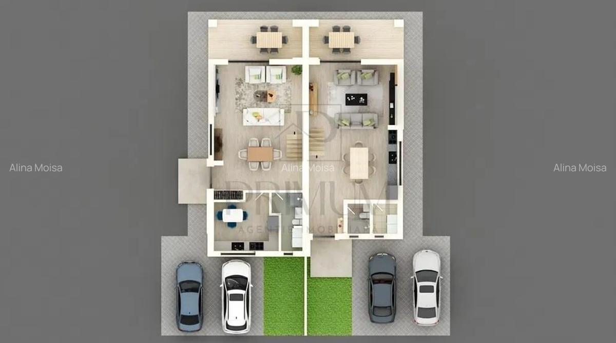 Duplex modern - toate utilitatile - asfalt - terasa 20 mp - 2