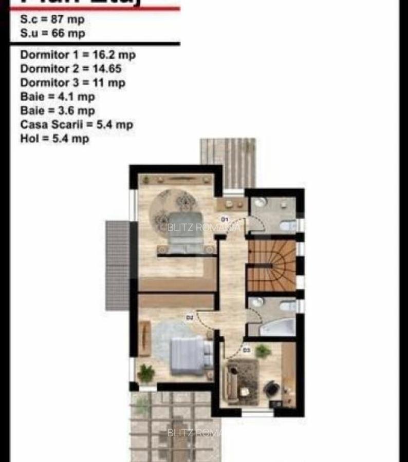 Casa Individuala 5 camere, 177mp, teren 378mp, Paulesti - 23