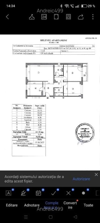 PPROETAR Vând apartament 3 camere DRISTOR - 16