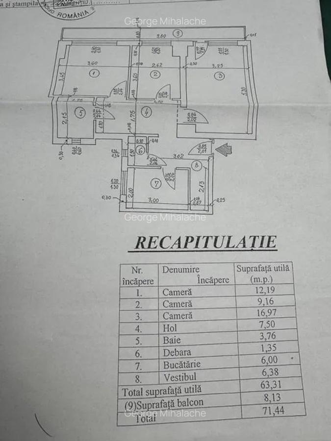 Apartament cu 3 camere decomandat, mobilat în Bucur Obor - 8