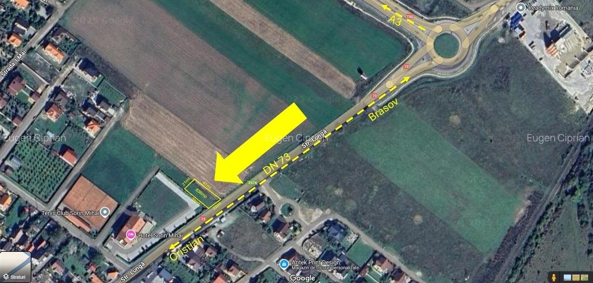 Teren Construcții intravilan de 836 mp, în Cristian - 6