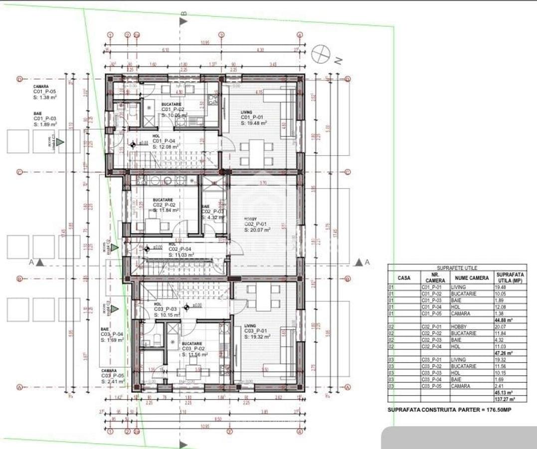 Parcul Teilor - Vila Tip Triplex P+1E+M - Comision 0% - 2