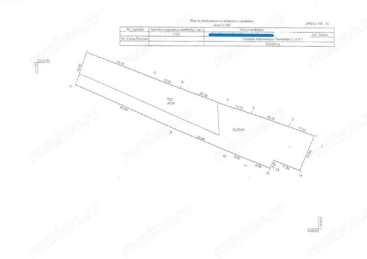 MINERI -TEREN INTRAVILAN 1722 MP - 1