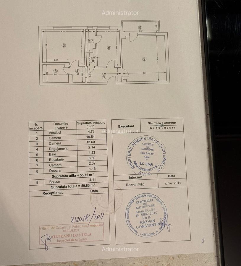 Aviatiei Hotel Cristal Palace apartament cu 2 camere de vanzare - 20