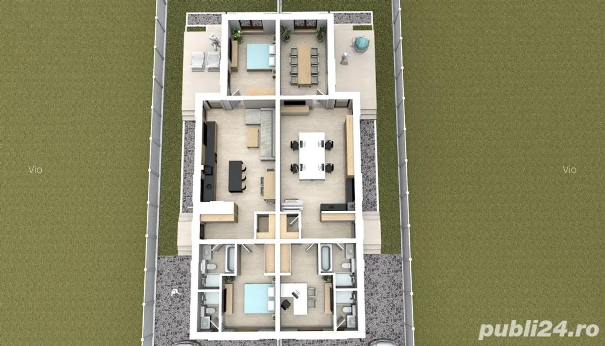 Duplex in Mo?ni?a Noua(Albina),58 mp utili,80(constr),la cheie,250 mp teren,99000 ! Comision 0%! - 5