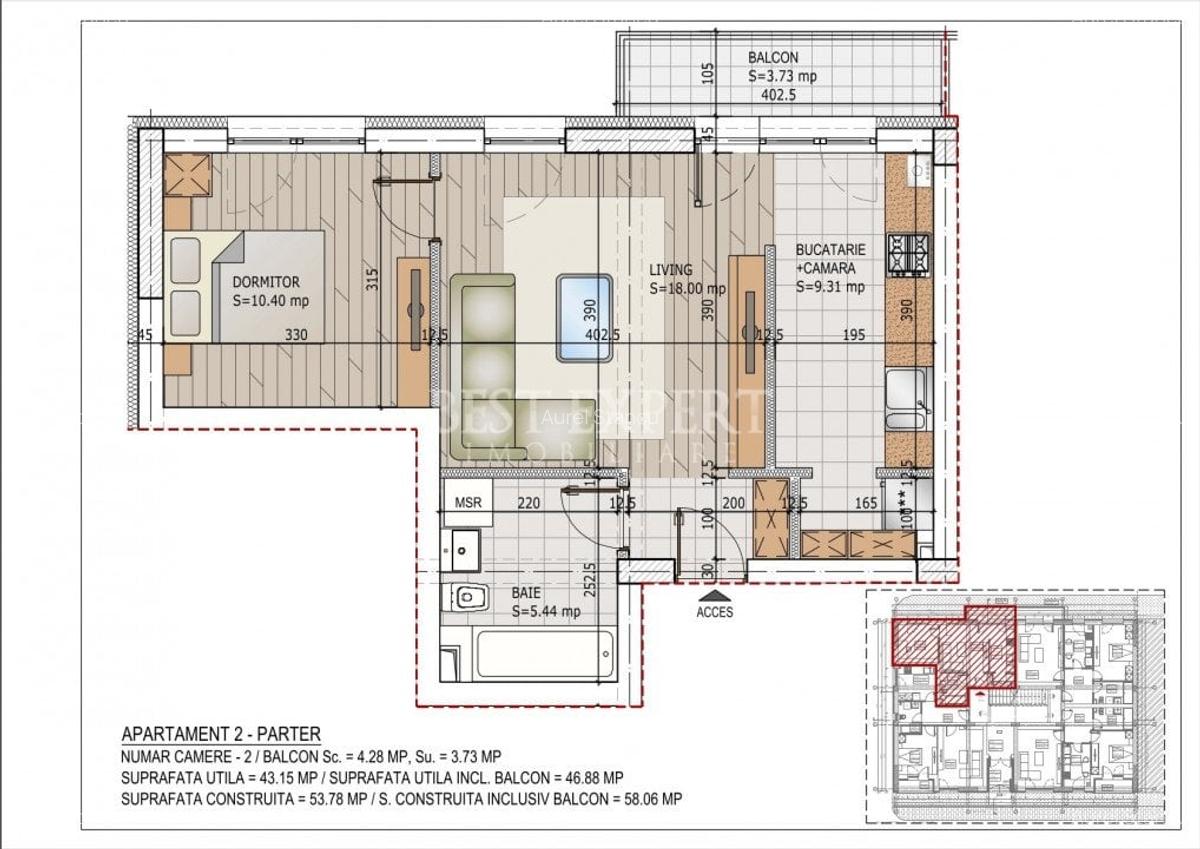 2 Camere Ideal Investitie -Credit Ipotecar 15% - 1
