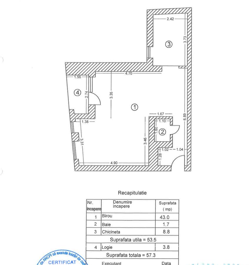 Spatiu Comercial & Birouri - Bulevardul Unirii - Bloc 2025 - 58 MP - NOU - 12