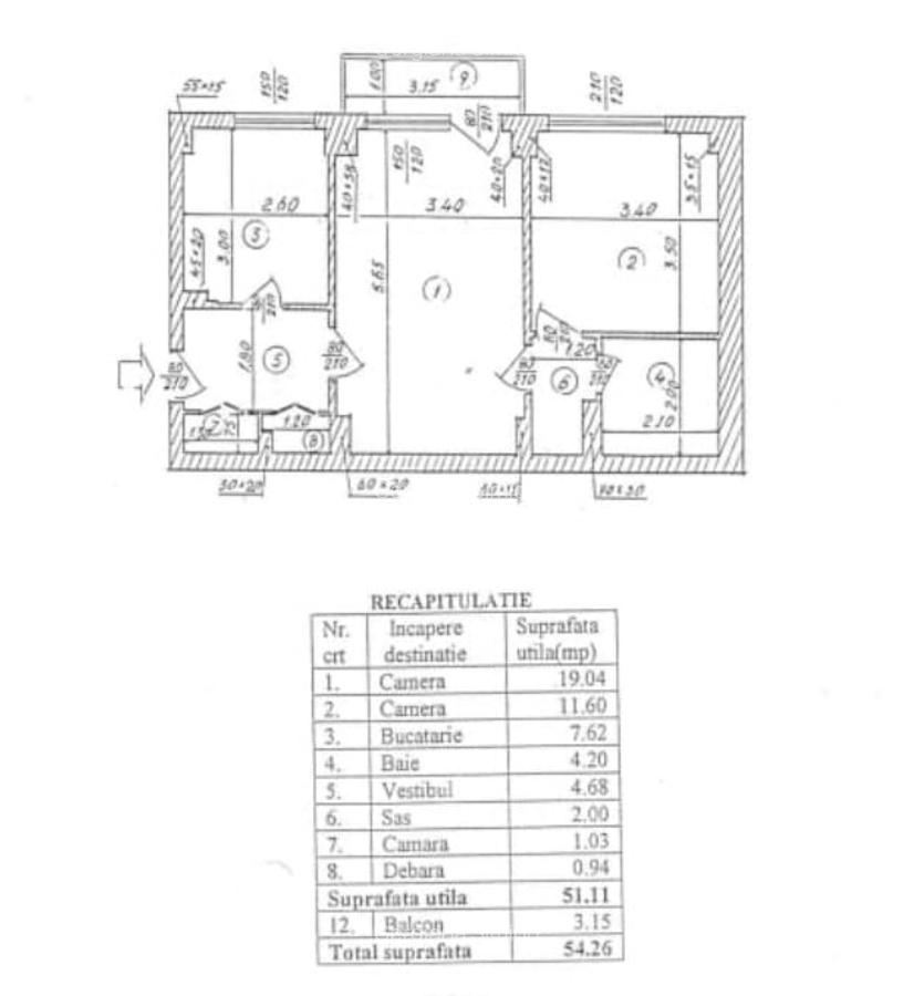 Apartament 2 Camere Titulescu | Partial mobilat | Balcon | Proximitate metrou - 11