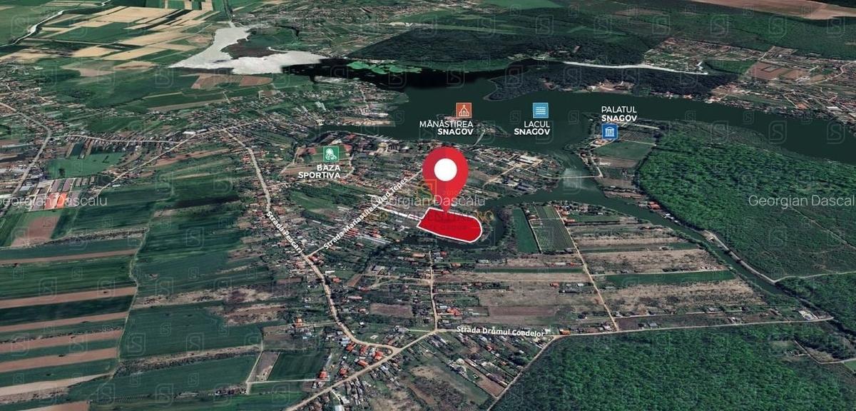 Silistea Snagovului, Teren 23.761 mp cu deschidere de 226 ml catre lacul Snagov - 2