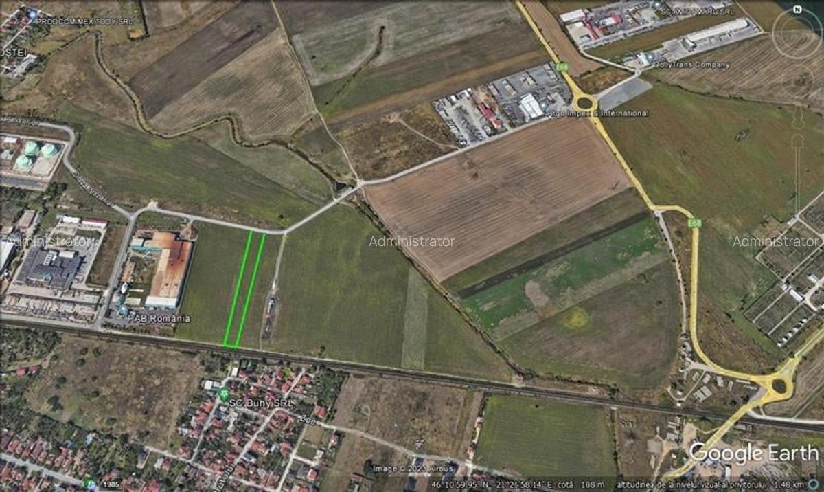 Teren pentru hala, centura Micalaca - 1