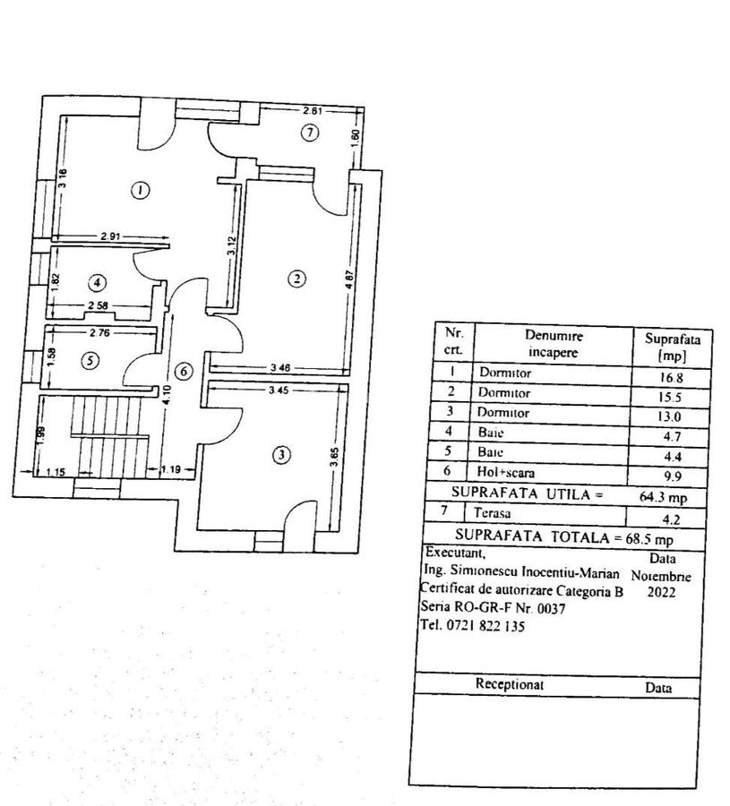 Casa Noua!  Vila Individuala  4 camere   P+1E Tunari 230 000eur - 8