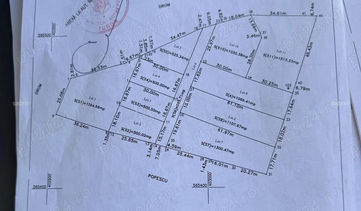 Parcele de teren de vanzare in Sandulesti, jud Cluj - 1