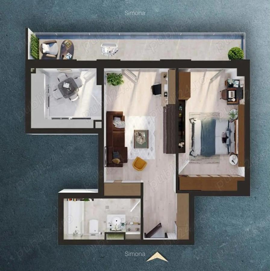 Apartament 2 camere finisat e loc parcare inclus-in Complexul Rezidential Elite - 1
